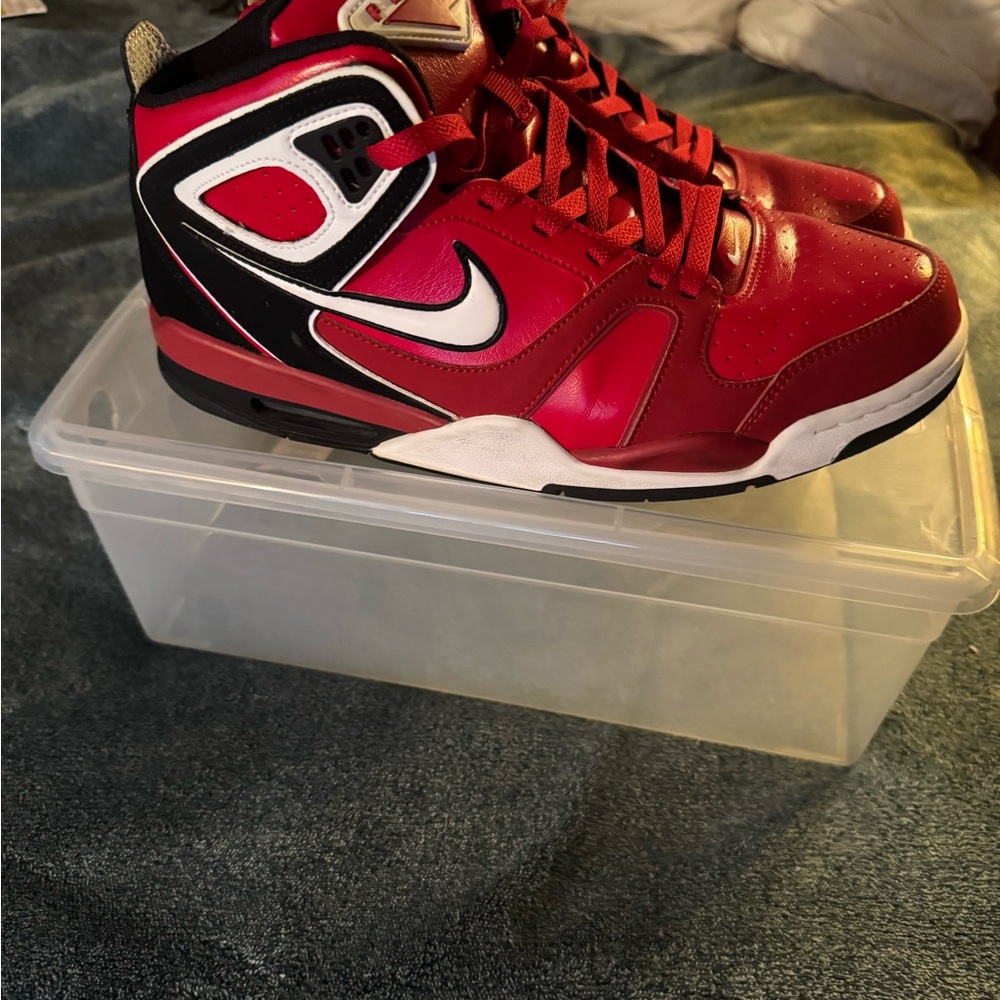 Nike Red and Black Flight Falcon